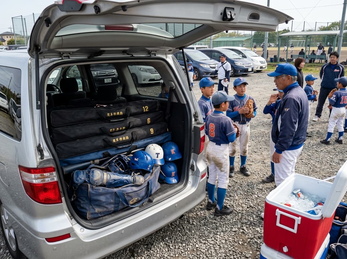 Smart carpooling & dispatch duties for baseball teams.