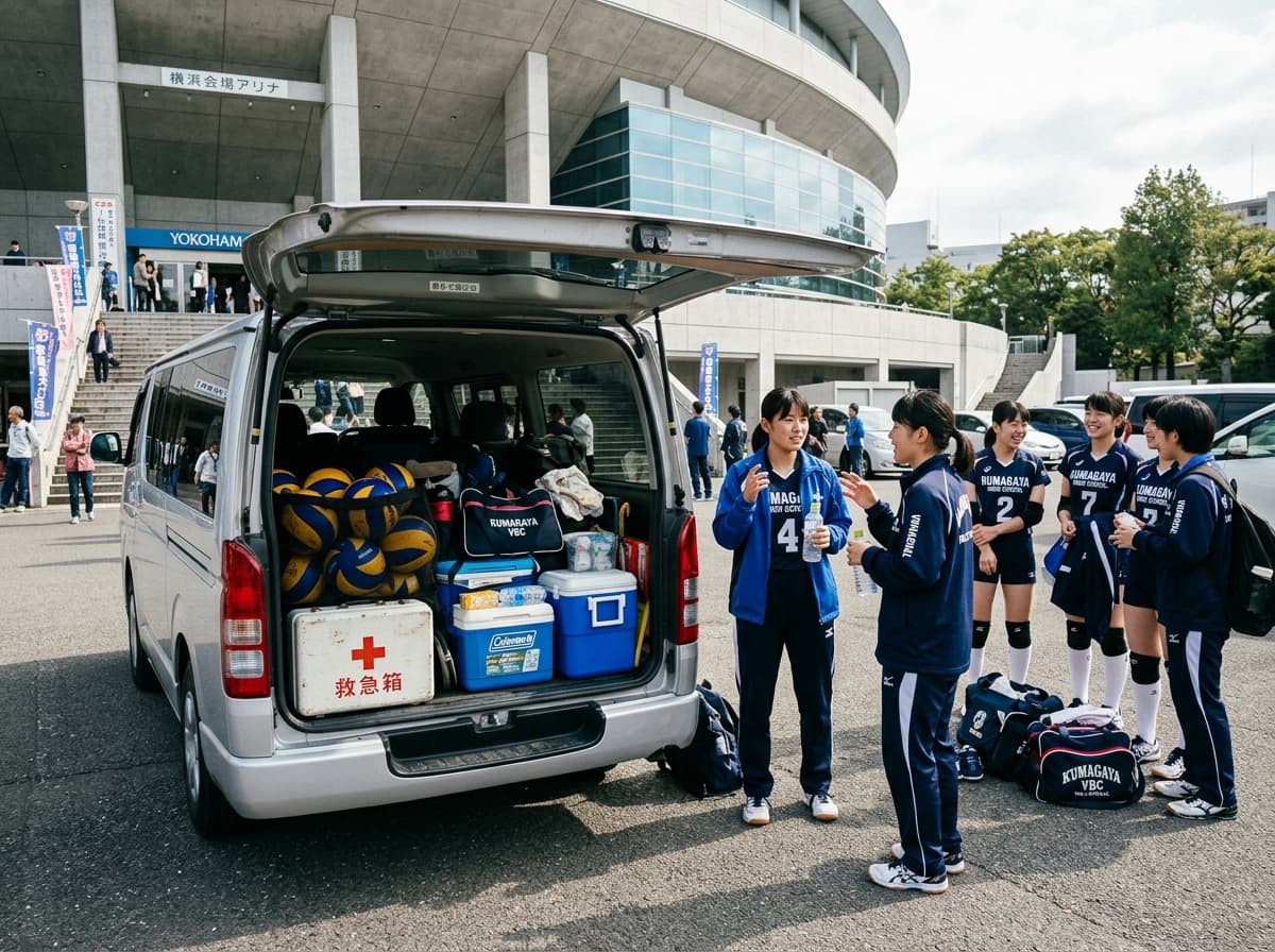 Smart carpool & ride-sharing for volleyball tournaments.